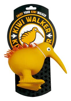 Kiwi Walker Latexová hračka pískací Kiwi, Velikost M 11,5 cm, Oranžová