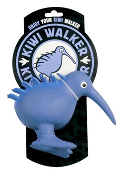 Kiwi Walker Latexová hračka pískací Kiwi, Velikost S 8,5 cm, Modrá